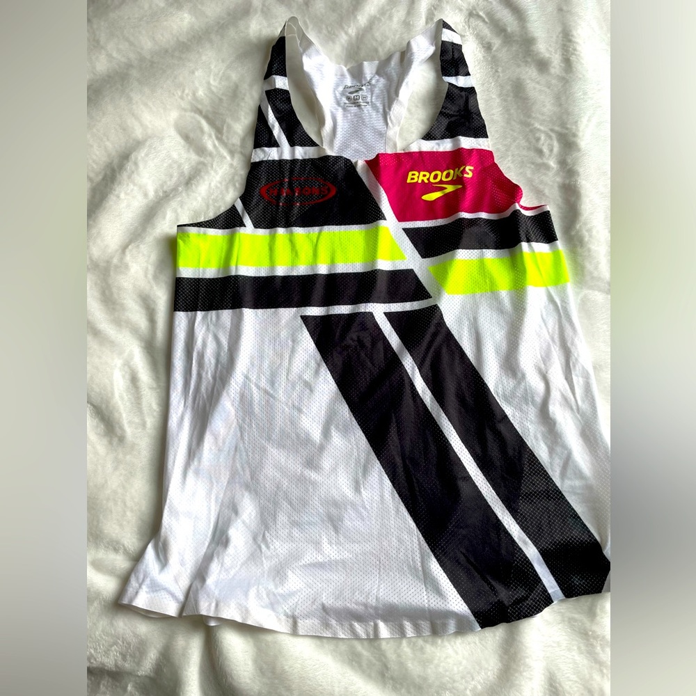 Brooks racerback tank for Hanson’s program size M
